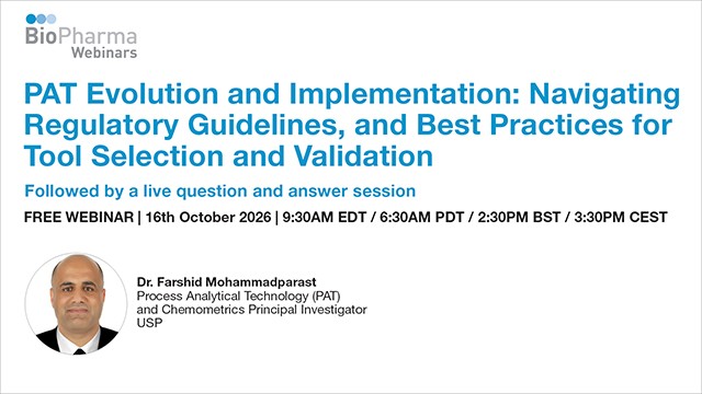 PAT Evolution and Implementation: Navigating Regulatory Guidelines, and Best Practices for Tool Selection and Validation — 888 Publishing event banner
